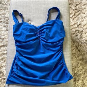 Profile size 40D tankini blue top with built in bra.